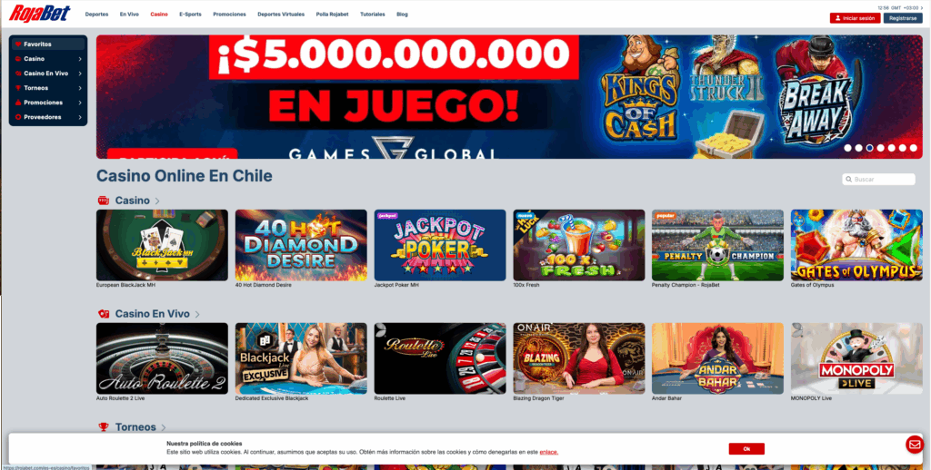 rojabet casino main